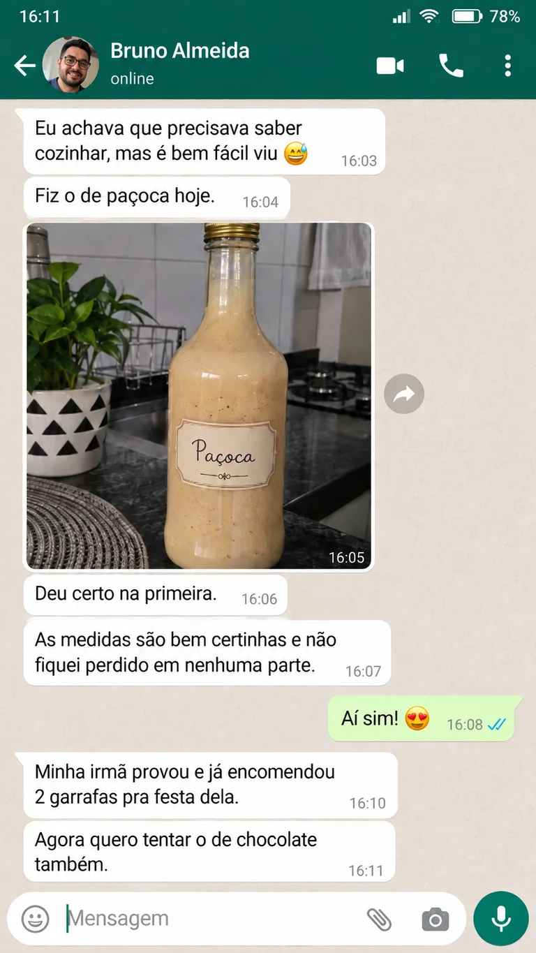 Mensagem de WhatsApp de cliente 9